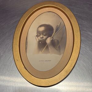 Vintage Late 1890’s Rare African American Cupid Asleep